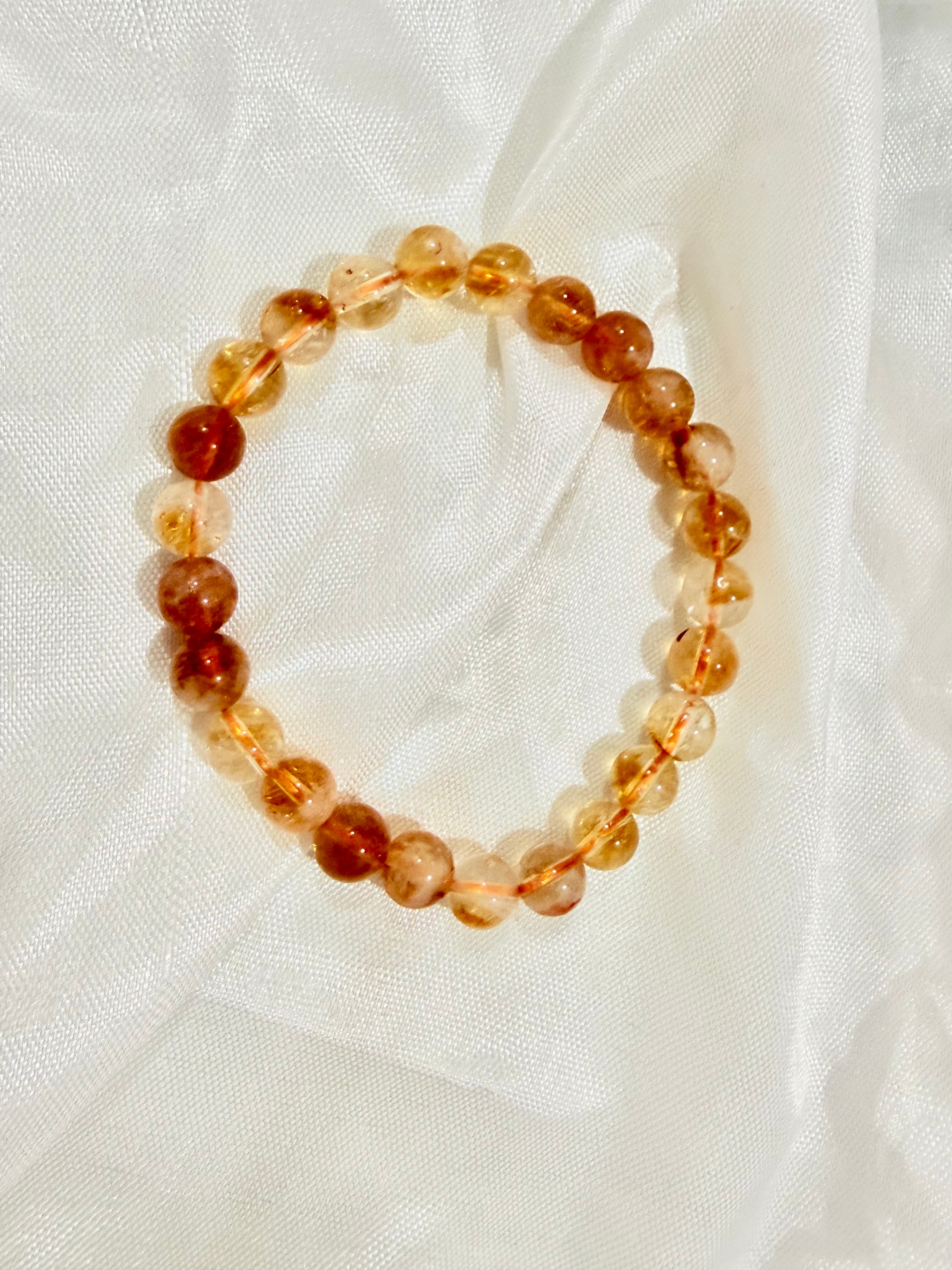 Natural Citrine Crystal Bracelet | Stone of Wealth & Abundance