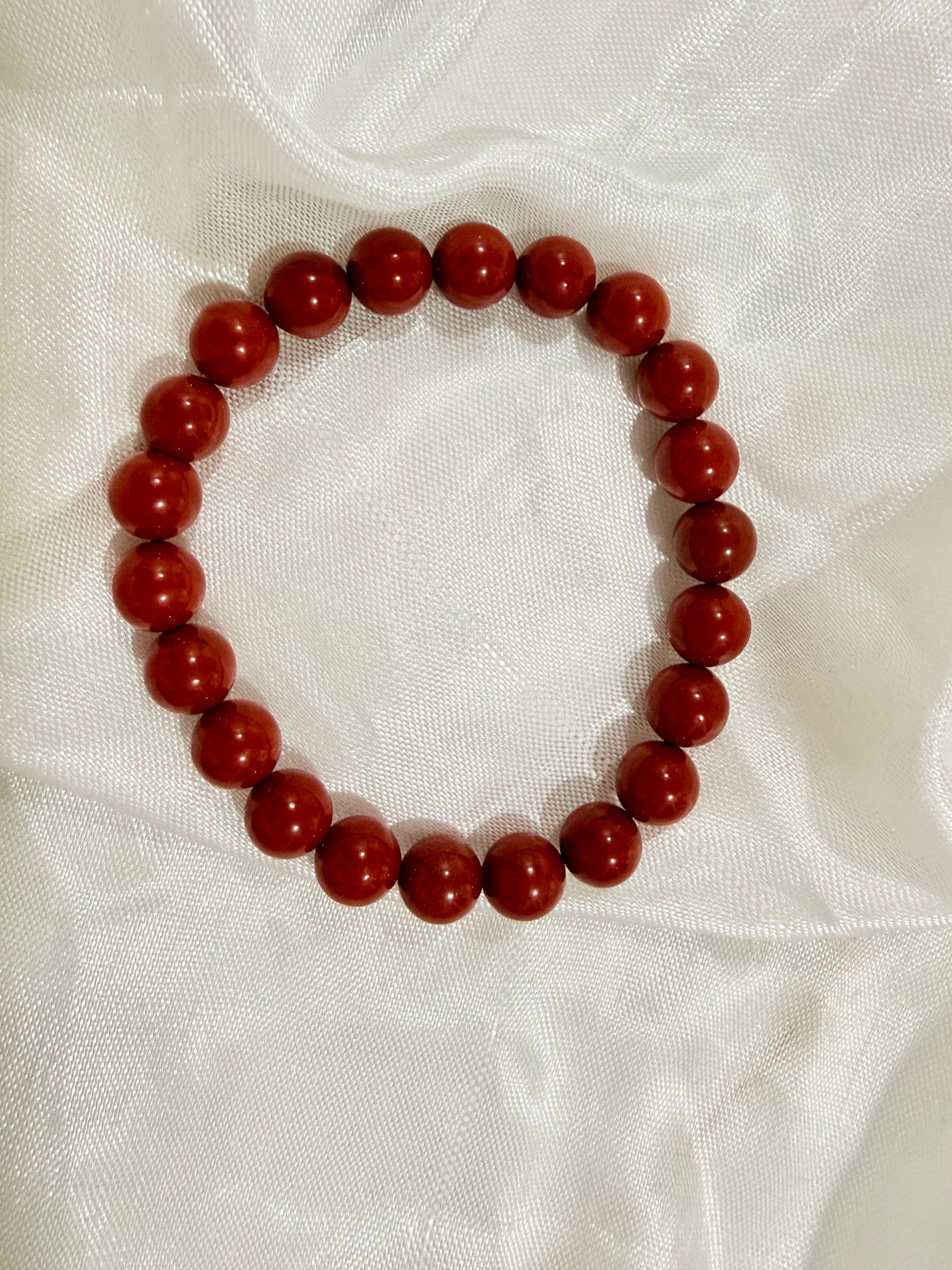 Natural Red Carnelian Crystal Bracelet | Boosts Confidence, Motivation & Mars Energy