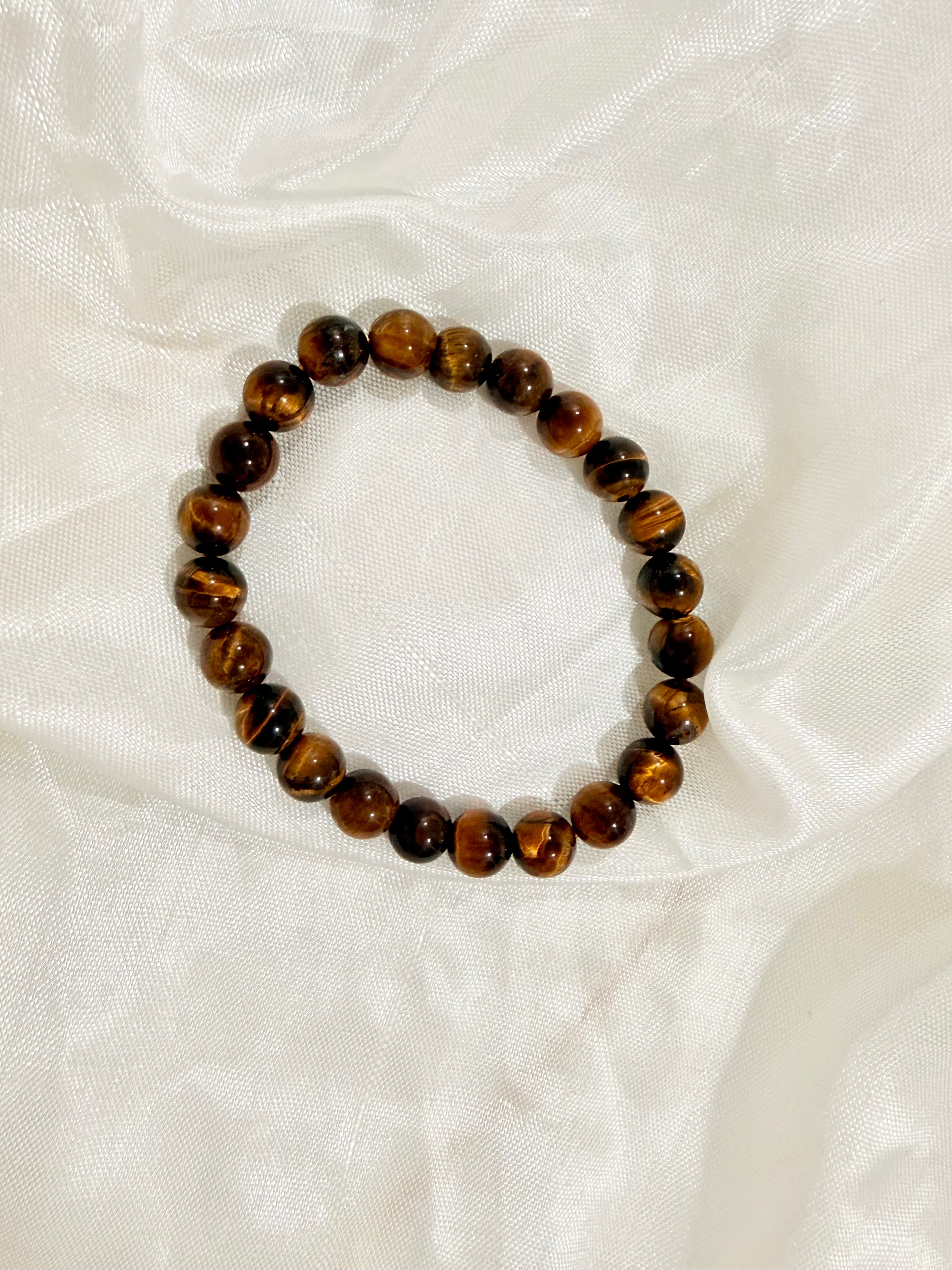 Natural Brown Tiger Eye Crystal Bracelet | Boosts Confidence & Strength — image 1