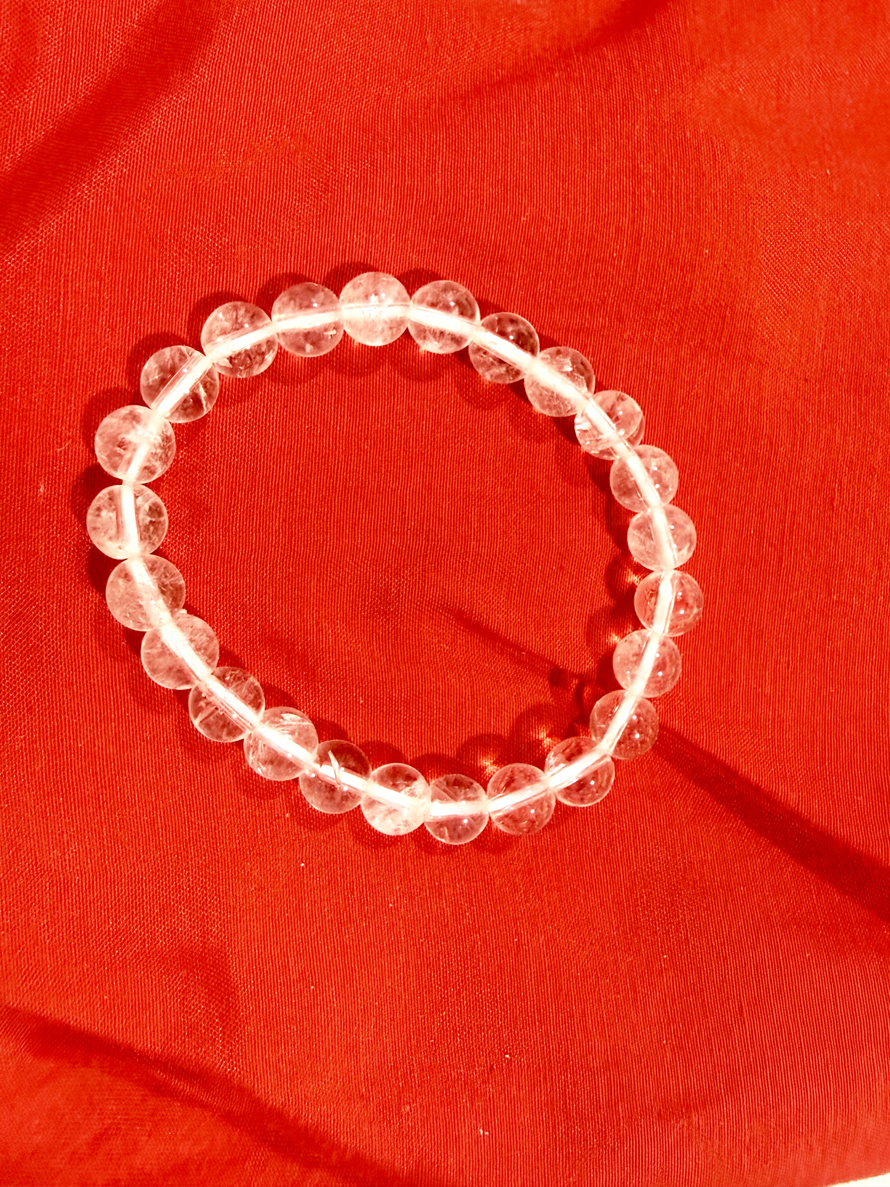 Natural Clear Quartz Crystal Bracelet | The Master Healer for Clarity & Energy